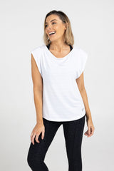 Sweat Resistant Activewear - Essential Workout Tee - White