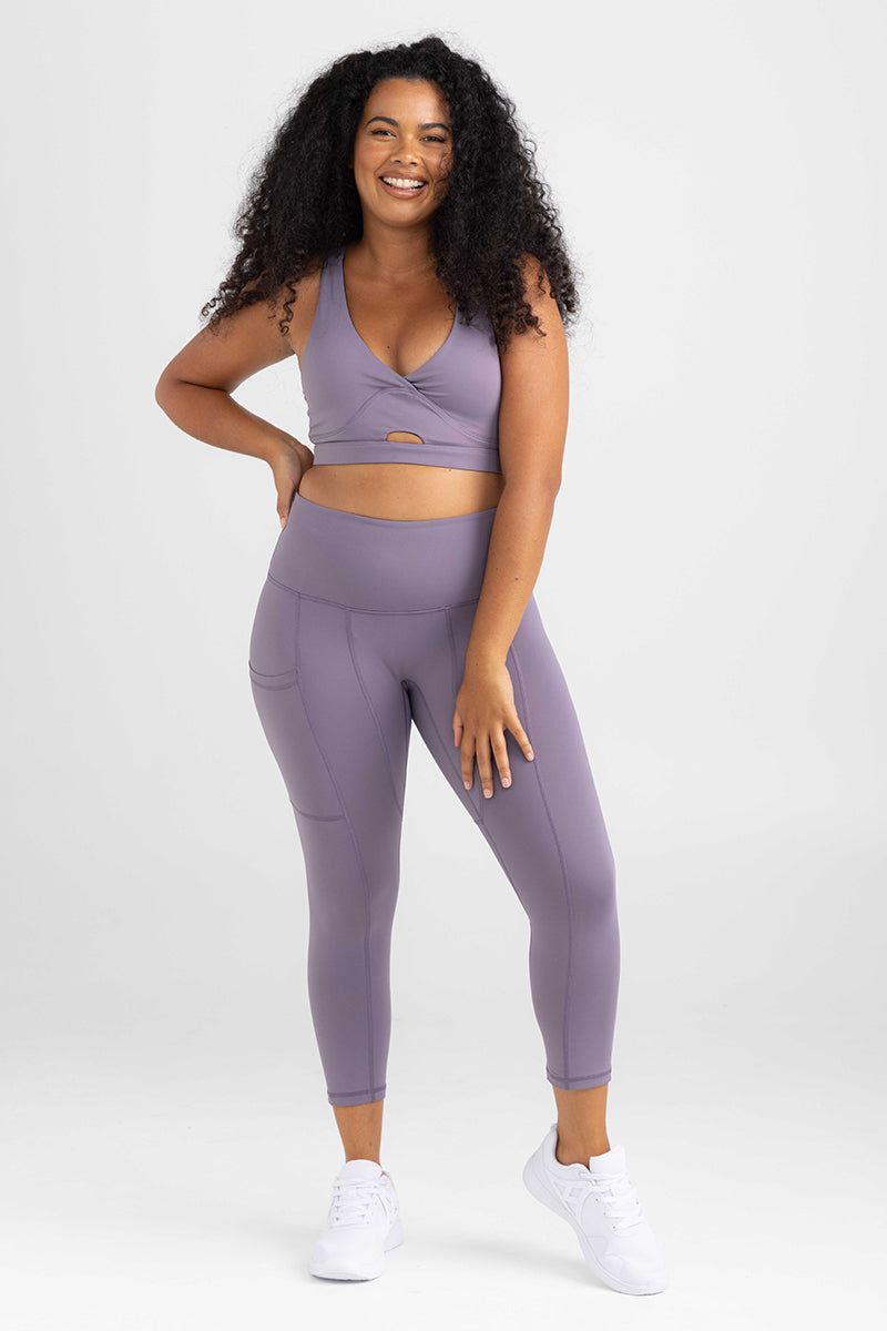 invisiSweat 7/8 Length Tights - Twilight Lavender