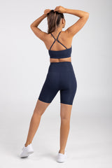 Sweat proof activewear - statement navy sweat proof sport bra - sweat proof sport bra - sweat proof crop