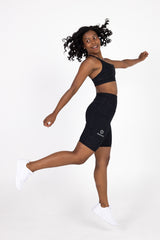 Sweat Proof Activewear, high waisted black leopard full length tights, high waisted full length leggings, Idea Athletic Australia