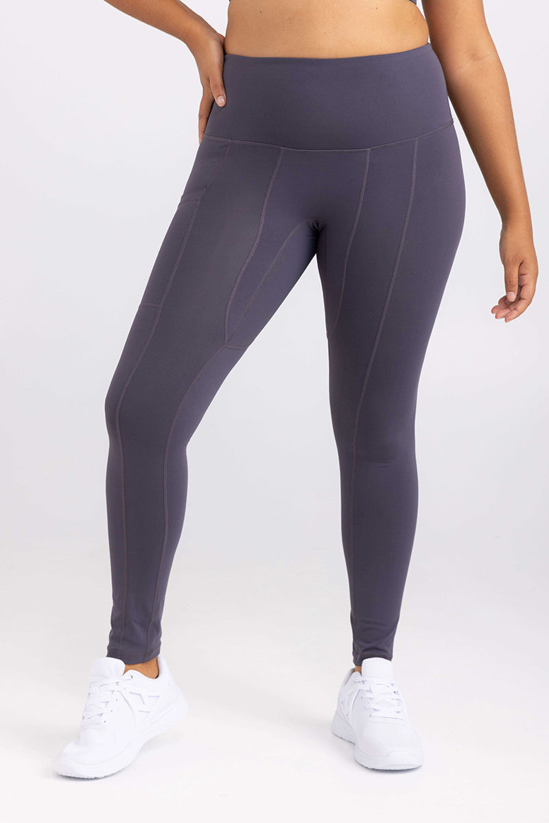 Full Length Legging - Slate Grey | Idea Athletic Australian Activewear Brand