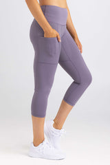 7/8 Length Leggings - Twilight Lavender Tights with pockets by Idea Athletic - Australian Activewear Brand
