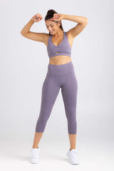 7/8 Length Leggings - Twilight Lavender Tights with pockets by Idea Athletic - Australian Activewear Brand
