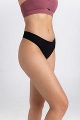 invisiSweat Intimates - Black G String with sweat absorbing lining for protection against sweat - Idea Athletic